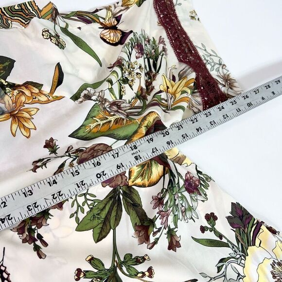 Tiny Anthropologie Jumpsuit Womens Large Floral Lace NWT wide leg bloomcore 70s - Picture 12 of 16